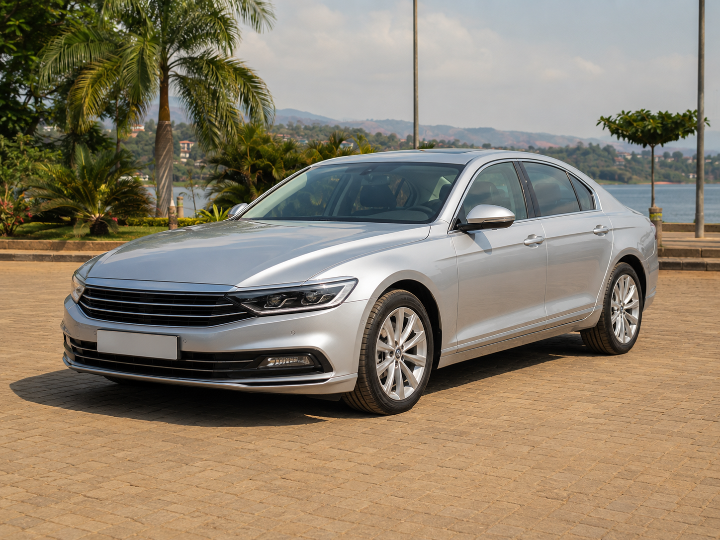 Representative silver executive sedan for rental in Bujumbura