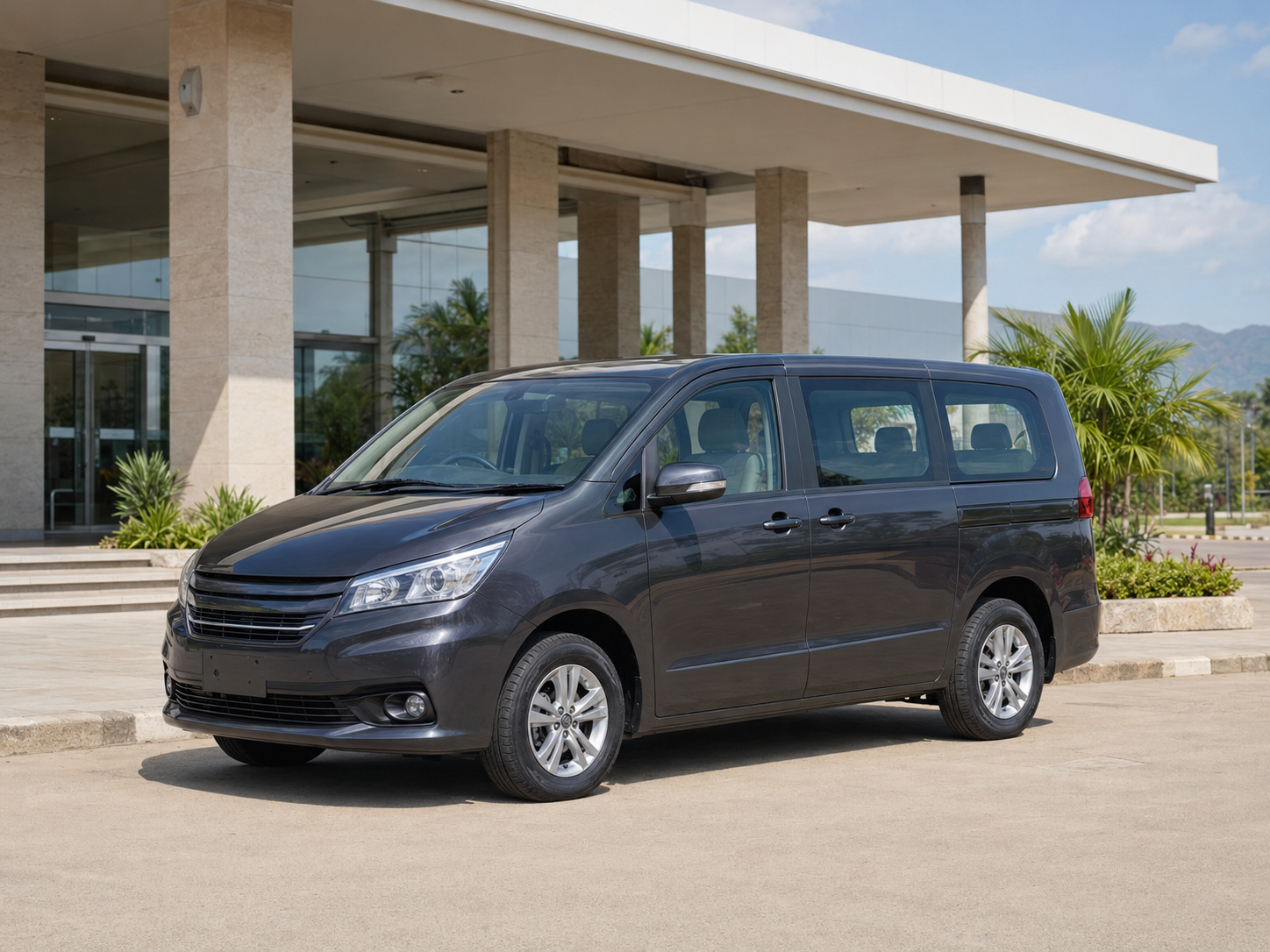 Representative passenger minibus for group transport in Burundi