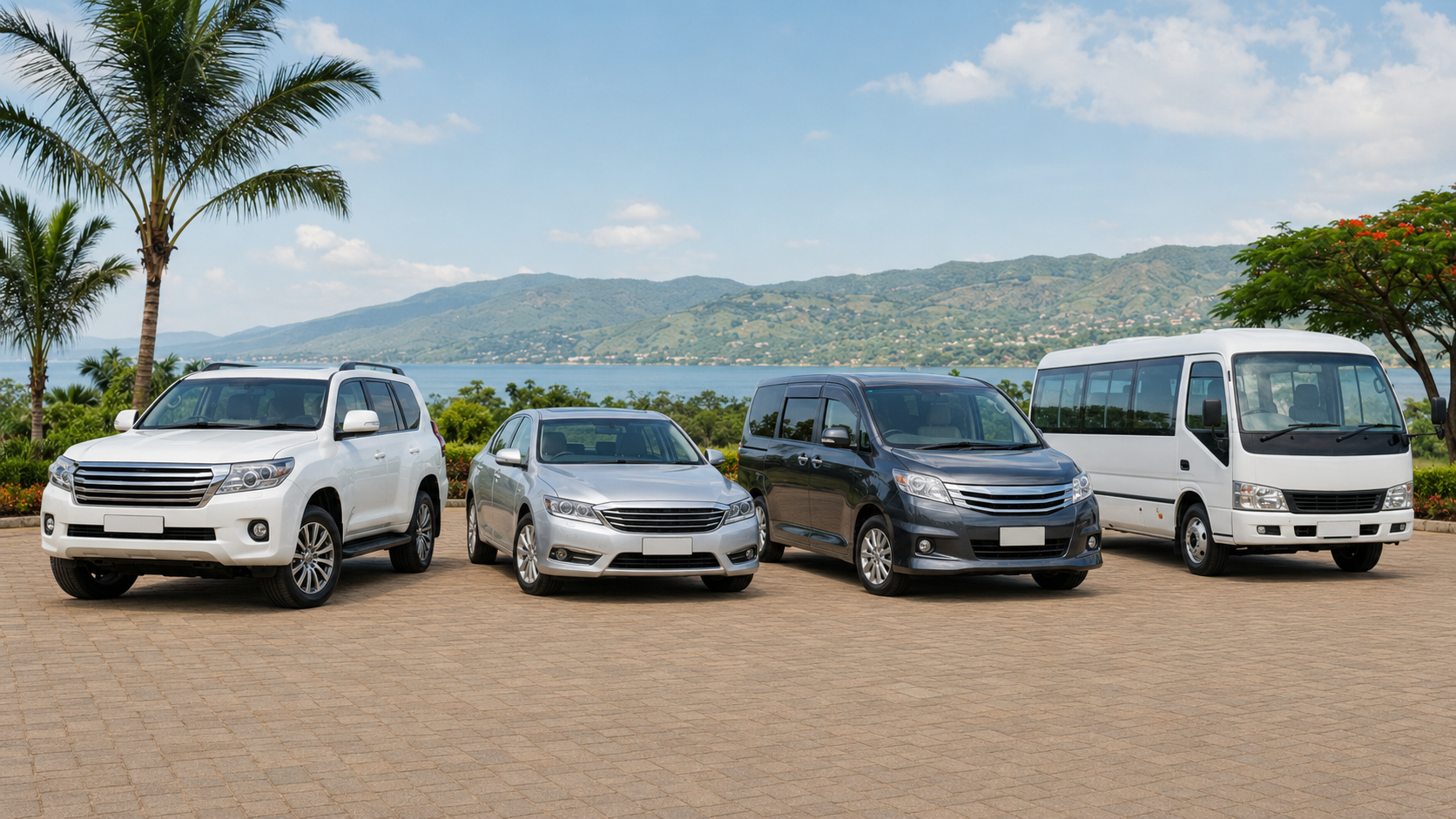 Representative BurundiRide group of rental vehicles
